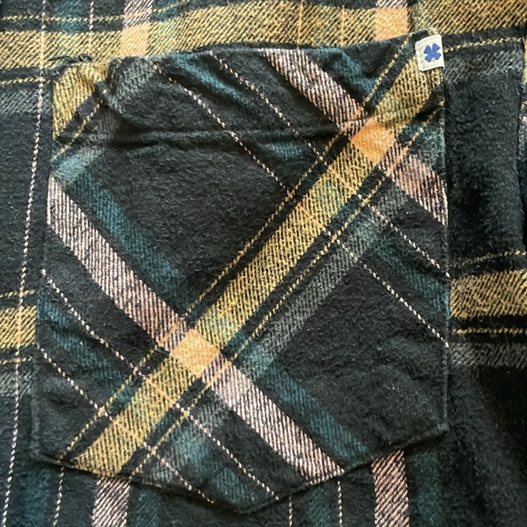 Women’s Small Lucky Brand shacket (navy, gold, salmon) - great condition! - Picture 3 of 3